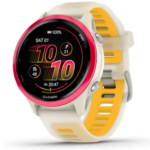 Forerunner® 570 - 42mm Raspberry Aluminium with Translucent Bone/Mango Band