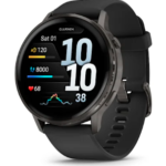Venu® 4 - 45 mm Slate with Black Silicone Band