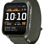 Venu® X1 Moss with titanium caseback and moss ComfortFit nylon band