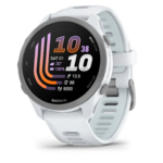Forerunner® 170 Music  Whitestone with Whitestone/Cloud Blue Band