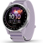 Approach® J1  Silver aluminium bezel with lilac ComfortFit fabric band