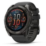 fēnix® 8 – 51 mm, AMOLED  Sapphire, Carbon grey DLC with Black/pebble grey silicone band